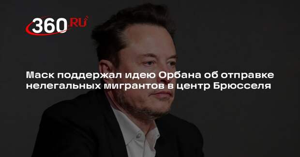 Маск поддержал идею Орбана об отправке нелегальных мигрантов в центр Брюсселя