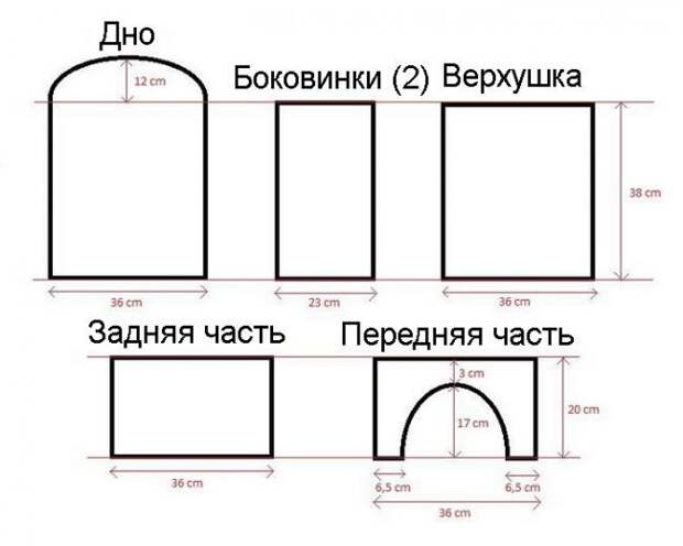 Домик - игровой комплекс для кошки своими руками Домик - игровой комплекс для кошки своими руками
