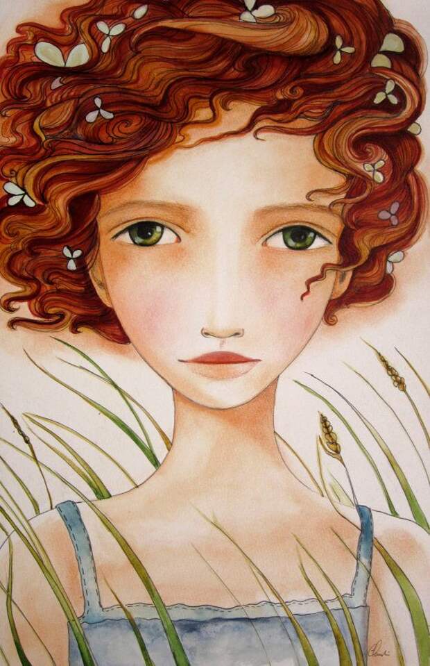 red hair in the wind-claudia tremblay