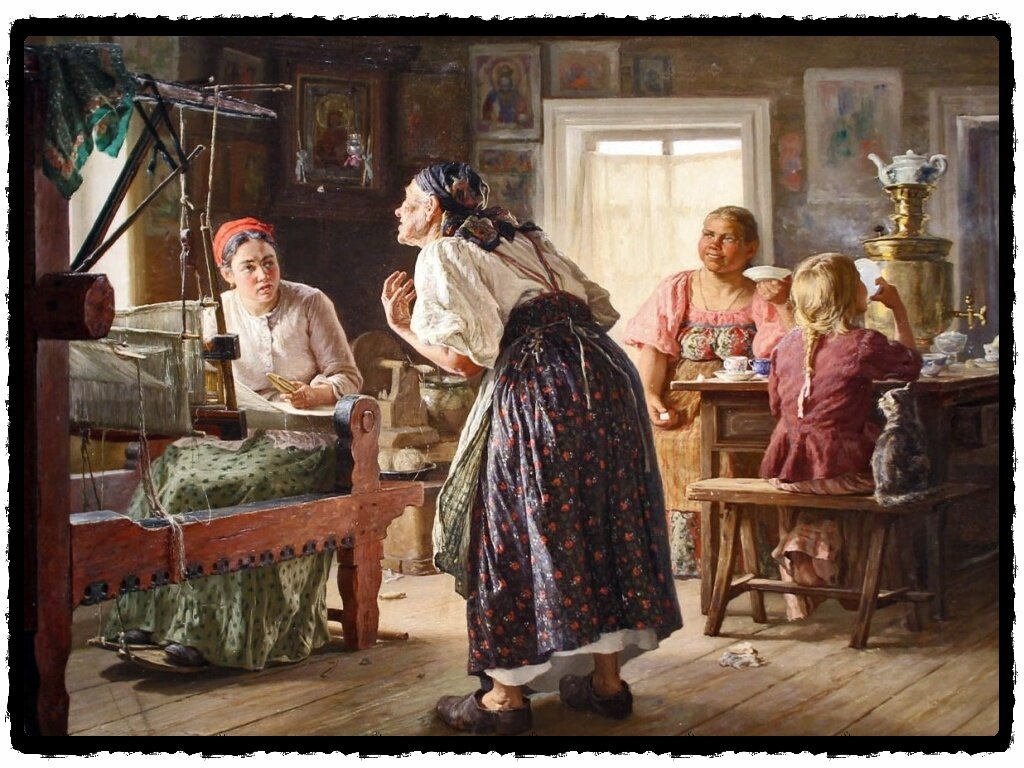 Художник Василий Максимов, "Лихая свекровь", 1893 год