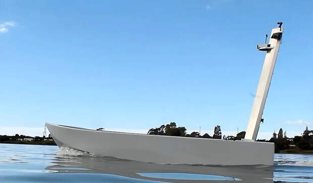 В Новой Зеландии представлен надводный беспилотник с реактивным двигателем