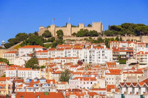 Замок расположен на вершине холма в районе Алфама, является одним из самых старейших сокровищ Лиссабона.