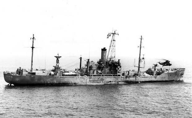 USS Liberty после атаки, 9 июня 1967 года. Израиль, Пиндосы, атака, корабль
