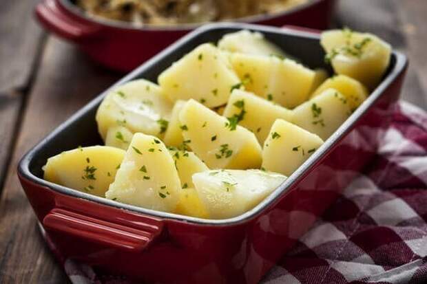 Вареный картофель Вареный картофель