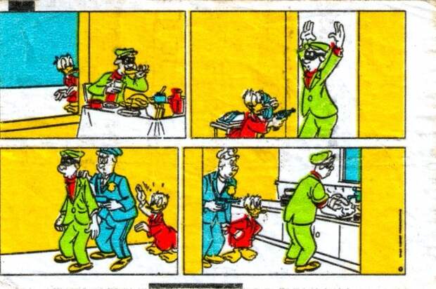 Коллекция вкладышей жевательной резинки Donald