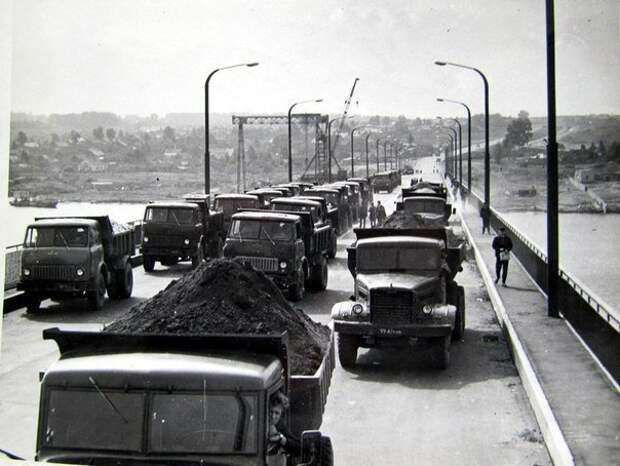 Сентябрь 1970 год.Открытие моста через реку Волгу. Город Кострома СССР, история, фотографии