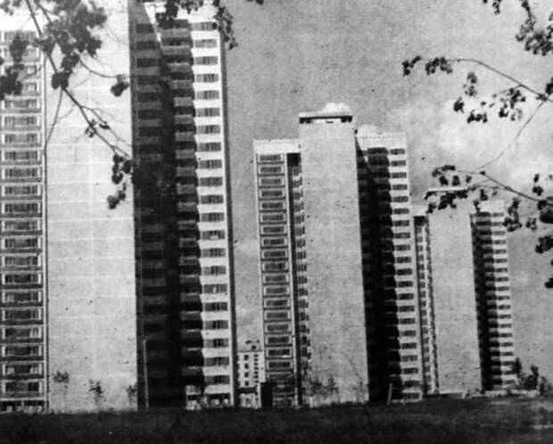 Панельные высотки серии П-4 в советские годы. /Фото: livejournal.com