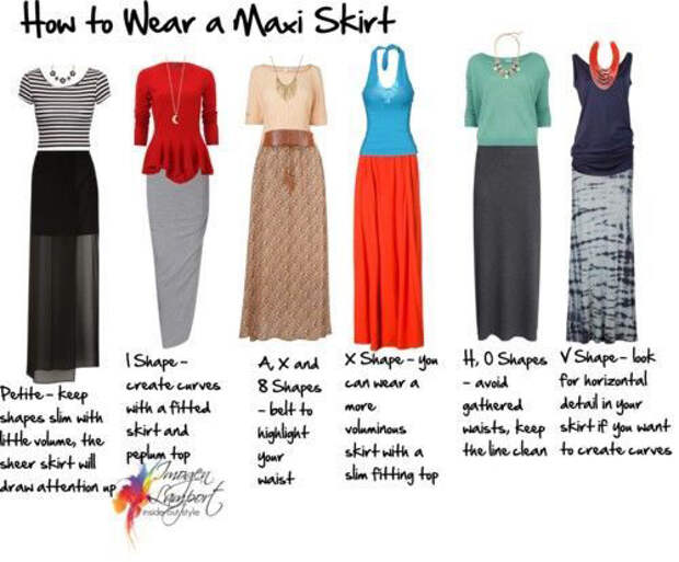 how to wear a maxi skirt