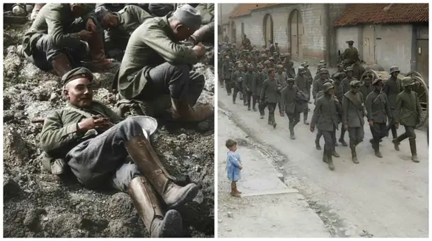 Немецкие военнопленные: фотографии времен Первой мировой в цвете военнопленныe, исторические фотографии, колоризация, колоризированные снимки, колоризированные фото, первая мировая, первая мировая война, раскрашенные