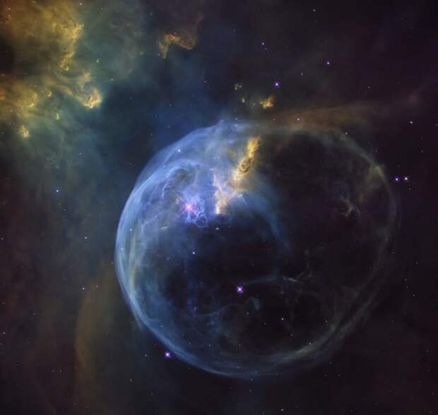 Туманность "Пузырь" ТУМАННОСТИ, звезды, космический телескоп, космос, необычно, планеты, снимки, фото