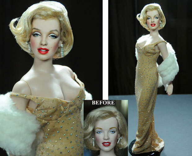 Бедный художник стал вручную перекрашивать покупные куклы, и теперь продает их на eBay Художник, Искусство, куклы, ebay, талант, длиннопост