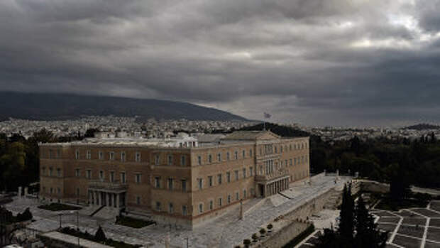 Вид на парламент Греции в Афинах. Архивное фото