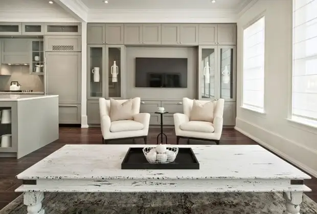 Серо бежевый цвет в интерьере