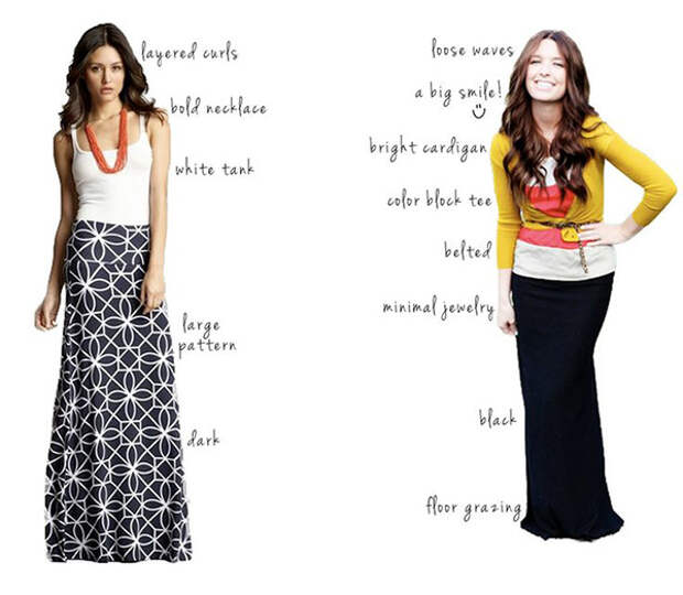 how to wear a maxi skirt