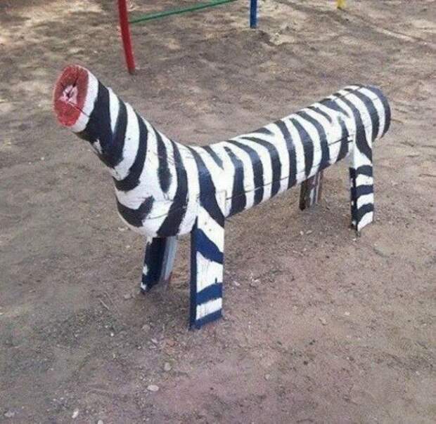 Зебра без головы