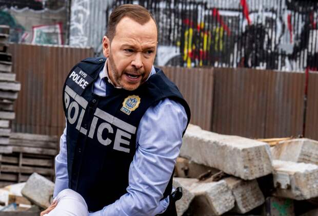 Danny on the offensive in a junkyard on Blue Bloods Season 14 Episode 12