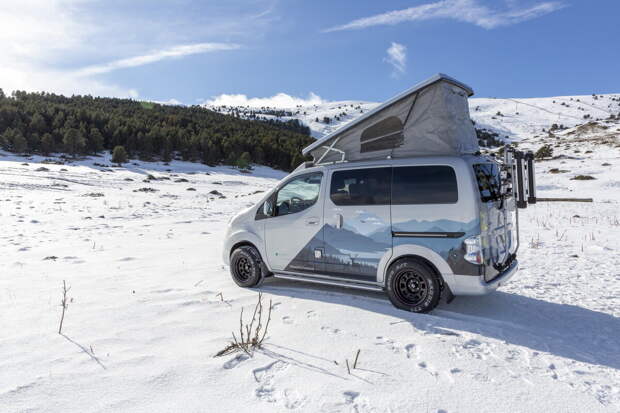 Электрический автомобиль для кемпингов - Nissan e-NV200 Winter Camper