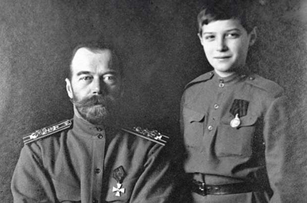 Николай II и Алексей Николаевич (Романов) Романовы, история, россия, факты, цари
