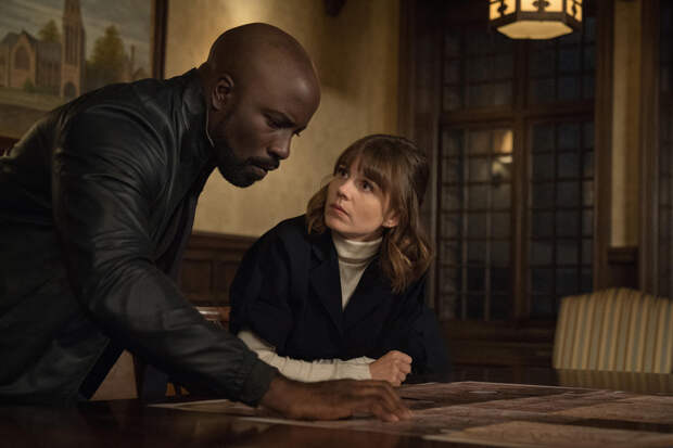 Mike Colter and Katja Herbers, Evil | Photo Credits: ELIZABETH FISHER, CBS