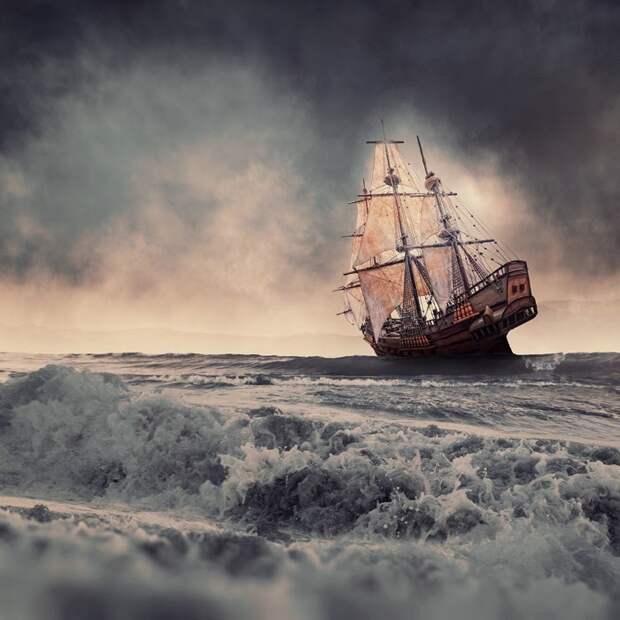 Призрачный корабль. Фотохудожник Караш Йонуц (Caras Ionut).