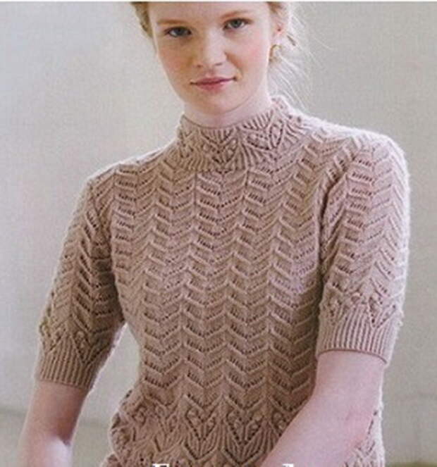 Три ажурных узора спицами для пуловеров