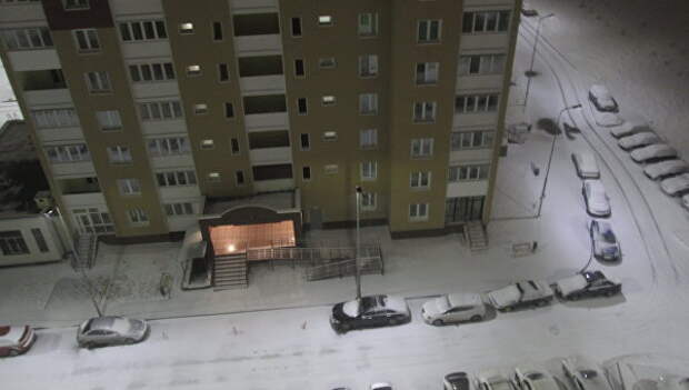 В Киеве выпал обильный снег в ночь на 29 марта