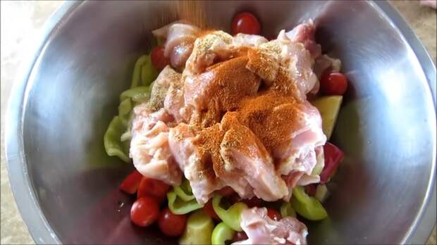 Картошка с мясом. Ленивый летний ужин. Еда, Рецепт, Длиннопост, Видео, Кулинария