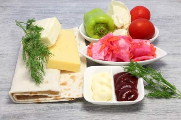 лаваш с начинкой пошаговый рецепт