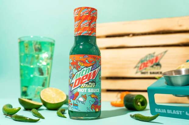 MTN Dew Baja Blast hot sauce