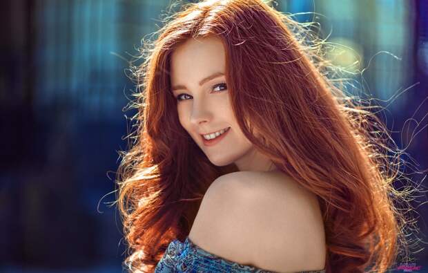 Обои girl, photo, model, redhead, portrait, bare shoulders, MWL ...