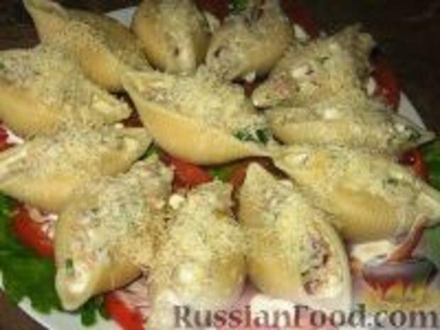 Фото к рецепту: Салат-закуска "Ракушки" Фото к рецепту: Салат-закуска "Ракушки"