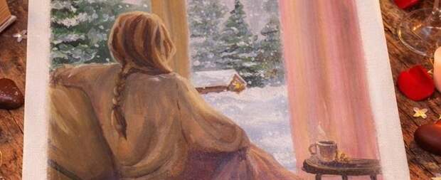 Мастер-класс по живописи маслом «Уютное зимнее утро»