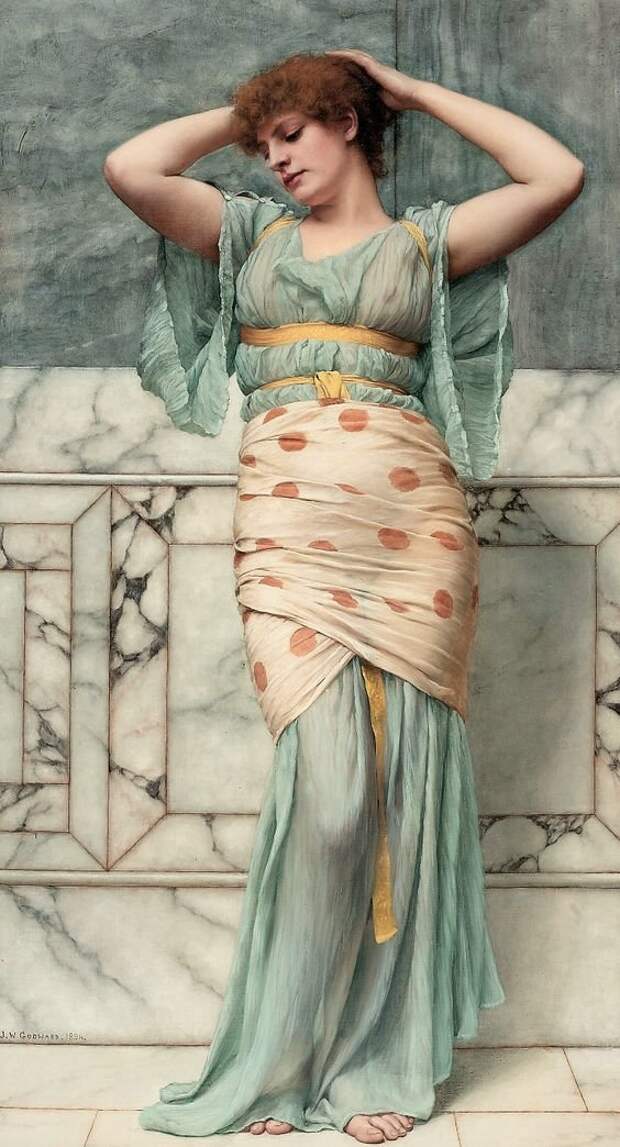 Beauty in A Marble Room by John William Godward