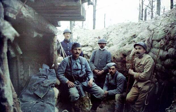 Первая мировая война на цветных фотографиях французских фотографов