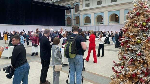 Подготовка к прямой линии Путина / Фото: amic.ru