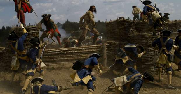 Фрагмент Полтавской битвы из кинофильма "Слуга государев" 2007г.