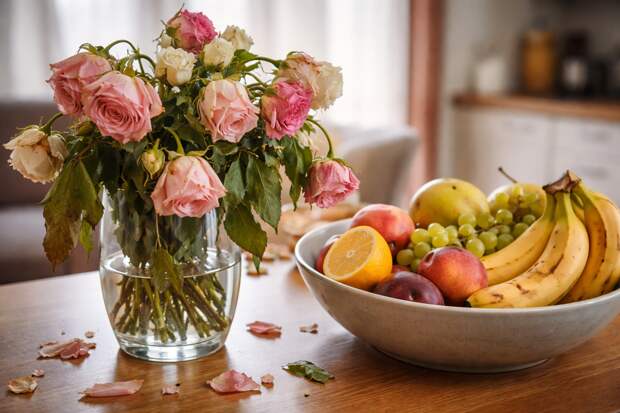 Почему букет вянет рядом с фруктами: роль этилена, о которой мало кто знает