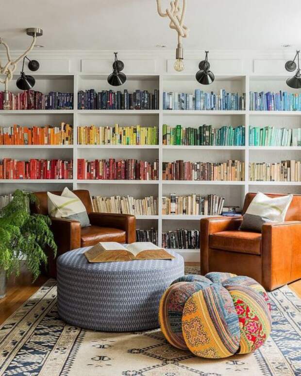 Книги в интерьере