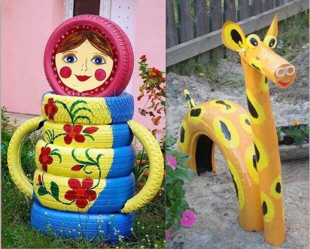 Поделки для дачи из подручных материалов