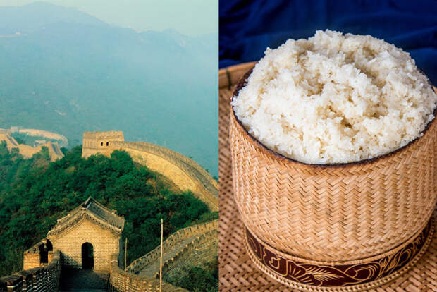 Секрет прочности Великой Китайской стены - это рис