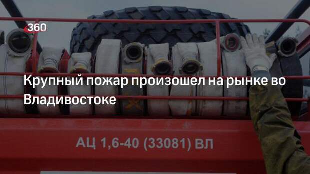МЧС: площадь пожара на Некрасовском рынке во Владивостоке выросла до 700 квадратных метров