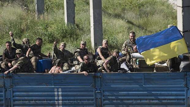 Украинские военные в Луганской области. Июнь 2018
