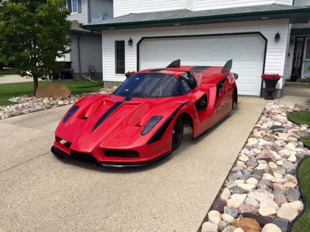 Канадский умелец построил в гараже Ferrari с реактивными двигателями enzo, ferrari, реактивный двигатель