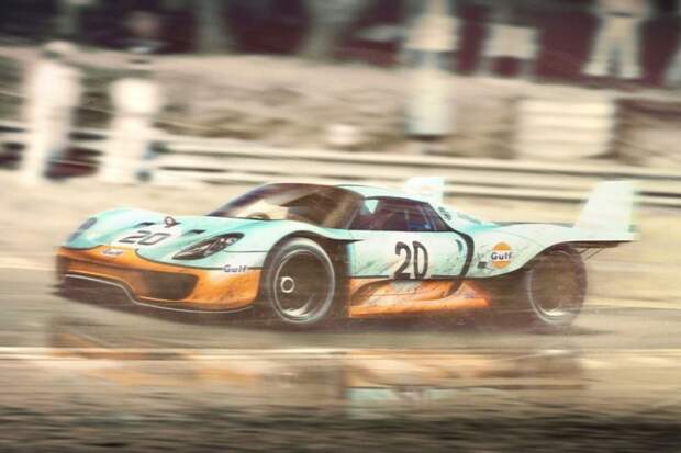 И автомобиль в качестве бонуса - Porsche 918 в раскраске Gulf гонки, ле-ман