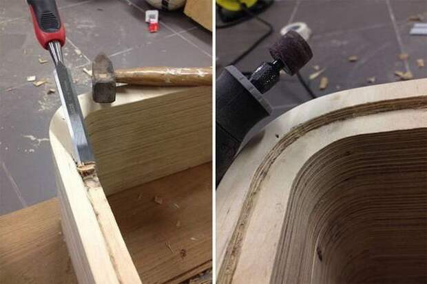 Системный блок из дерева