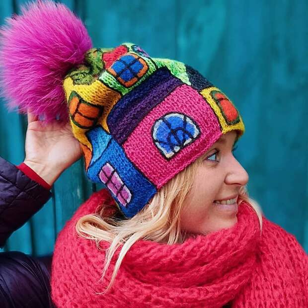 Изумительные вязаные шапочки от ossa_knitting