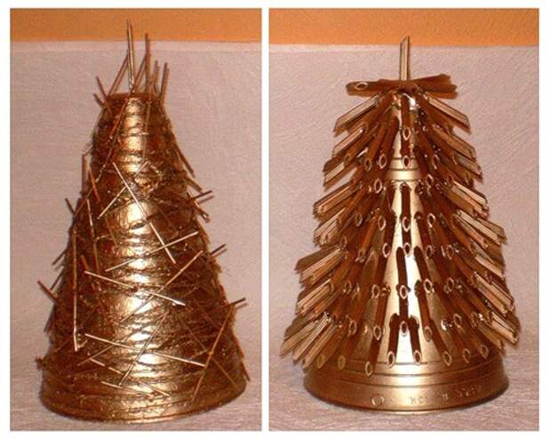 елочки из макарон