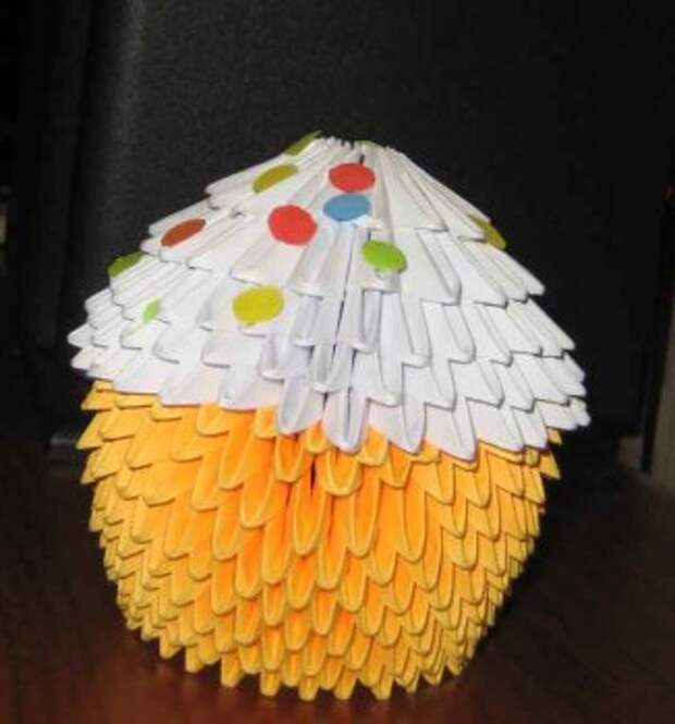 Модульное оригами «Пасхальный кулич»