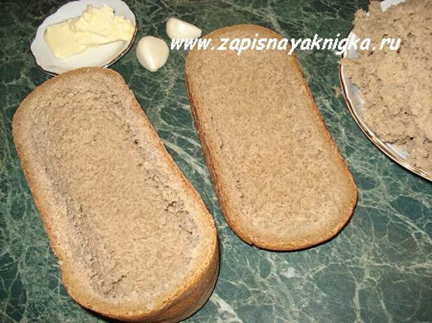 мякиш и форма из хлеба для мяса рецепт