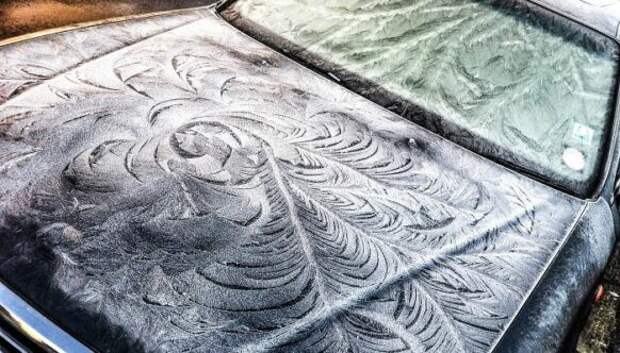 Как мороз превращает автомобили в предметы искусства